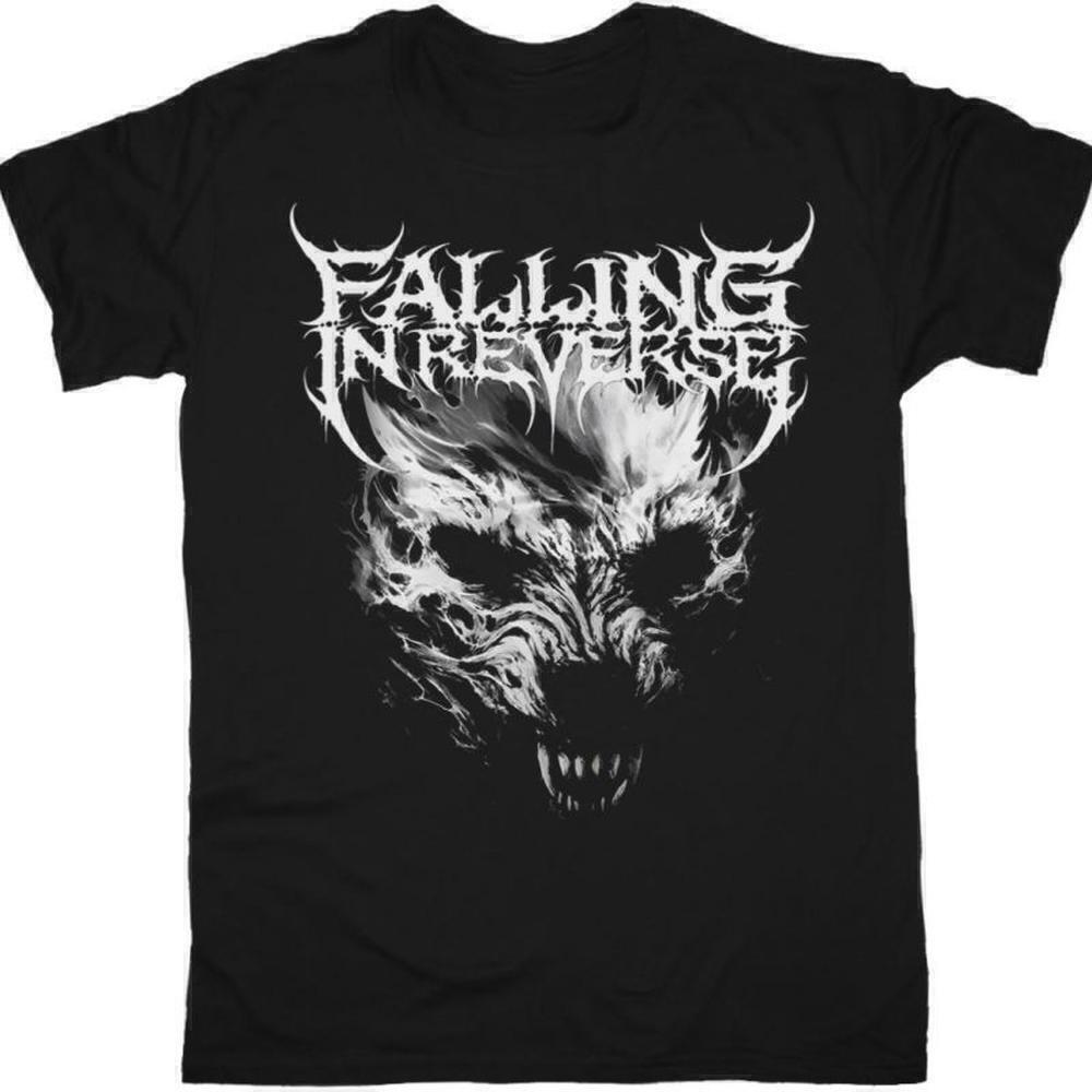 Falling In Reverse Wolf Graphic Modern Metalcore Black T-Shirt